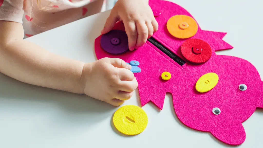 Fourth of Fine Motor Skills Activities - Buttoning Boards